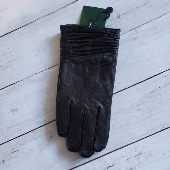 GH Womens Ladies Fine Leather Black Driving Gloves MEDIUM NWT - Picture 5 of 8